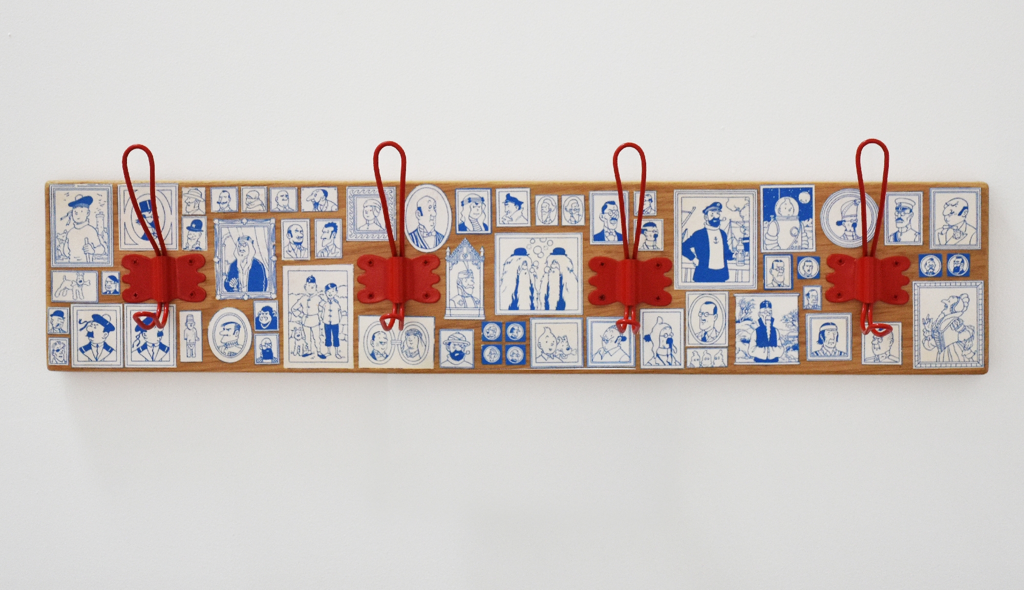 Porte-manteaux collage Tintin