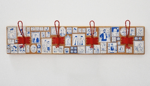Porte-manteaux collage Tintin